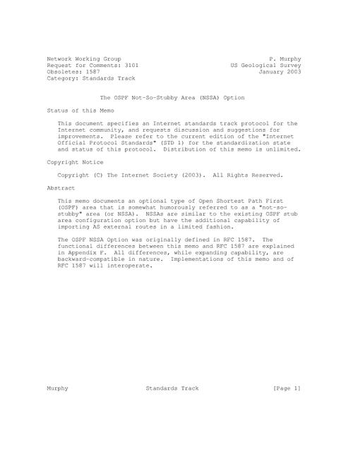 IETF RFC 3101