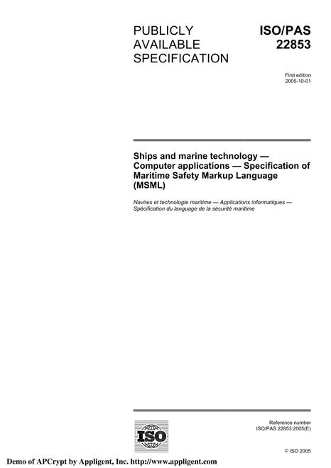 ISO/PAS 22853:2005