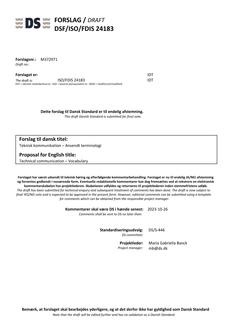DANSK DSF/ISO/FDIS 24183
