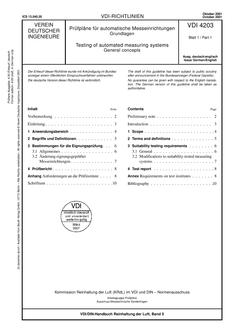 VDI VDI 4203 BLATT 1