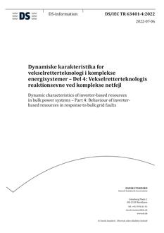 DANSK DS/IEC TR 63401-4