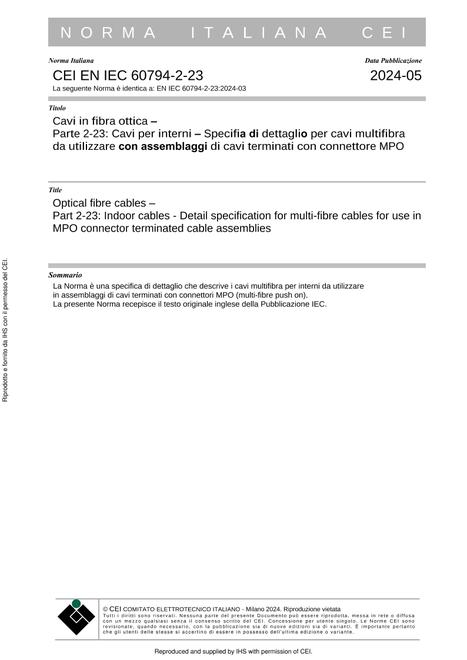 CEI EN IEC 60794-2-23