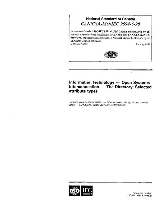 CAN/CSA-ISO/IEC 9594-6-98
