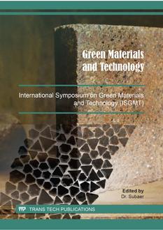 Green Materials and Technology - International Symposium on Green Materials and Technology (ISGMT)