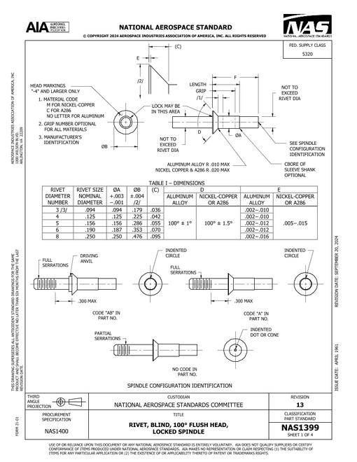 AIA NAS1399