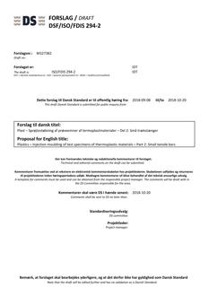 DANSK DSF/ISO/FDIS 294-2