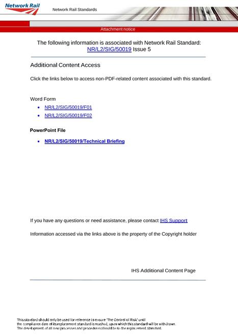 NR NR/L2/SIG/50019 ISSUE 5
