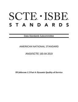 SCTE 165-04 2019 (R2024)