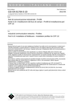 CEI EN 61784-5-10