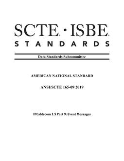 SCTE 165-05 2019 (R2024)