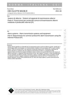CEI CLC/TS 50136-9