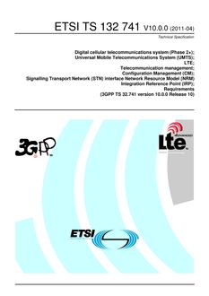ETSI TS 132 741