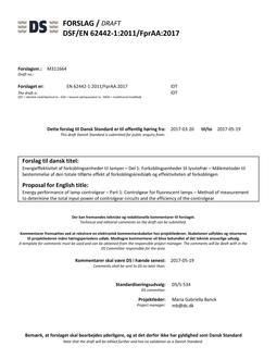 DANSK DSF/EN 62442-1/FPRAA
