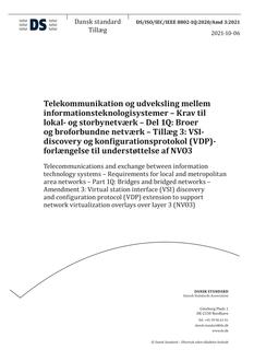 DANSK DS/ISO/IEC/IEEE 8802-1Q/AMD 3