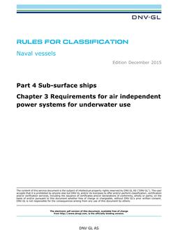 DNV DNVGL-RU-NAVAL PART 4 CHAPTER 3