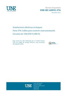 AENOR UNE-IEC 60092-376