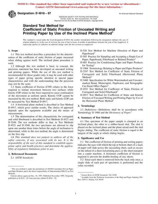 ASTM D4918-97
