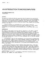 CH-81-01-1 -- An Introduction to Microcomputers
