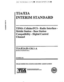TIA TIA/EIA/IS-136.1-A