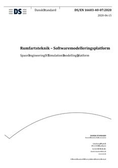 DANSK DS/EN 16603-40-07