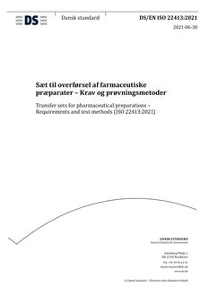 DANSK DS/EN ISO 22413