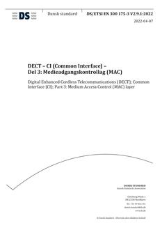 DANSK DS/ETSI EN 300 175-3 V2.9.1