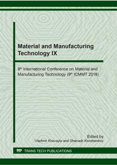 Material and Manufacturing Technology IX