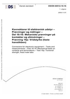DANSK DS/EN 60512-16-16
