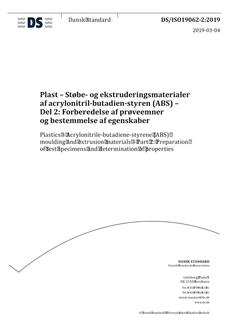 DANSK DS/ISO19062-2