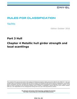 DNV DNVGL-RU-YACHT PART 3 CHAPTER 4