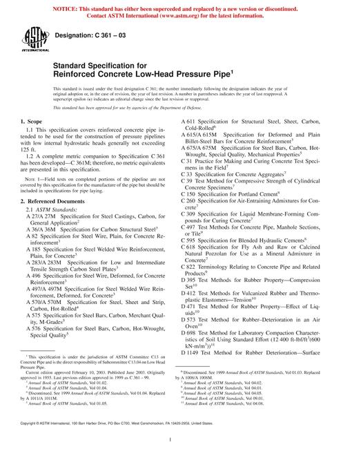 ASTM C361-03