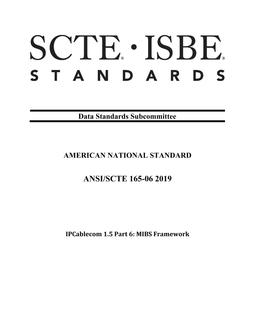 SCTE 165-06 2019 (R2024)