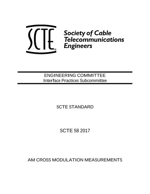 SCTE 58 2017