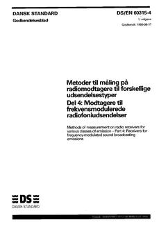 DANSK DS/EN 60315-4