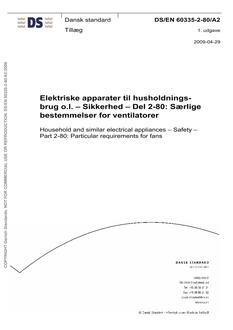 DANSK DS/EN 60335-2-80
