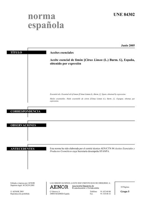 AENOR UNE 84302