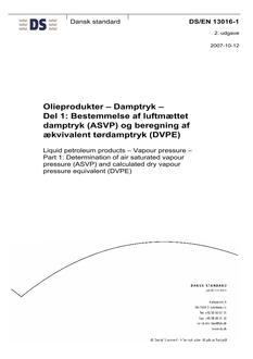 DANSK DS/EN 13016-1