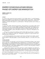 CH-81-14-4 -- Energy-Conscious Air Side Design: Phase1 of Energy Use Minimization