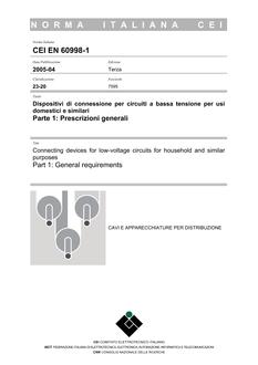 CEI EN 60998-1