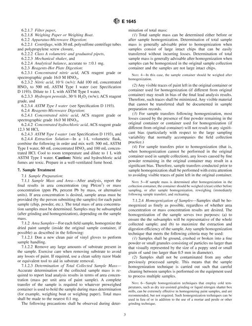 ASTM E1645-01