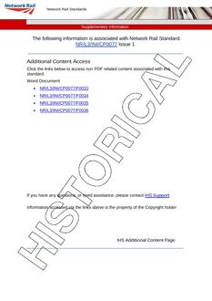NR NR/L3/INI/CP0077 ISSUE 1