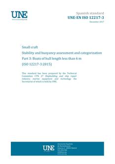 AENOR UNE-EN ISO 12217-3