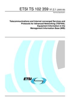 ETSI TS 102 359