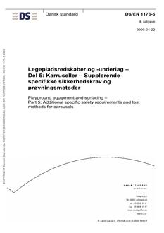 DANSK DS/EN 1176-5