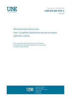 AENOR UNE-EN ISO 945-1