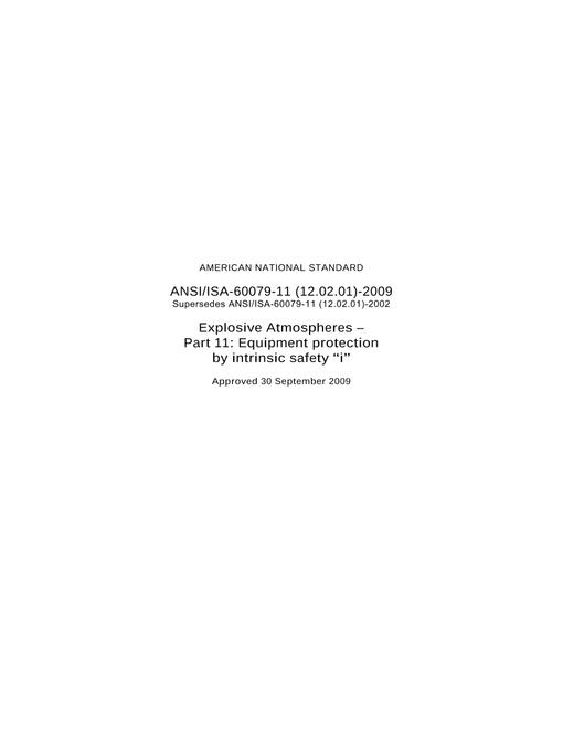 ISA 60079-11