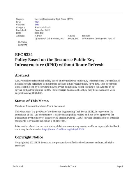 IETF RFC 9324