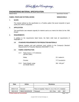 FORD WSB-M1H599-A