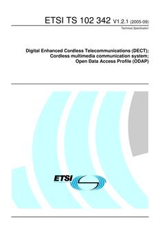 ETSI TS 102 342