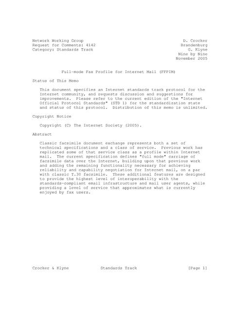 IETF RFC 4142